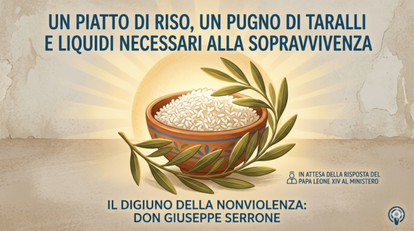 una ciotola di riso accanto a un ramoscello d'ulivo. Digiuno per riammissione preti sposati al ministero