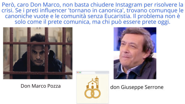 Da Don Spritz (@donmarcopozza) che rinnega i social, al silenzio di @don_ravagnani e @doncosimoschena sulle parrocchie vuote. Il "prete influencer" è un modello al capolinea